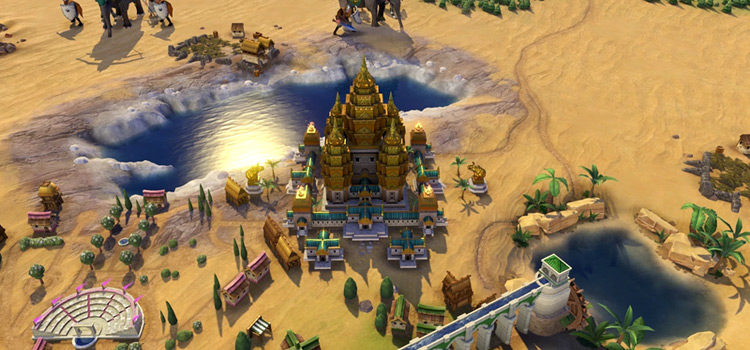 Angkor Wat Wonder (Civ6)