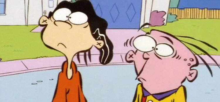 Double D and Eddy looking confused, EEnE screenshot