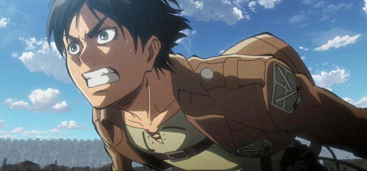 Eren Battle Face in Attack on Titans Anime