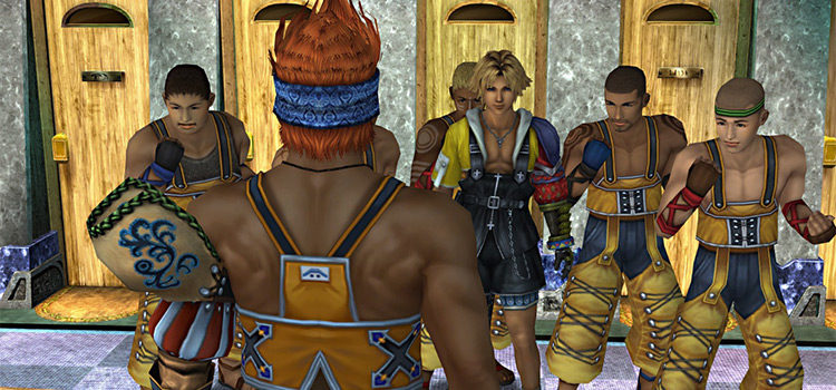 Besaid Aurochs in the locker room (FFX HD)