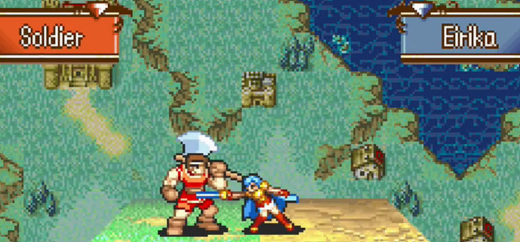 Fire Emblem: The Sacred Stones screenshot (GBA)