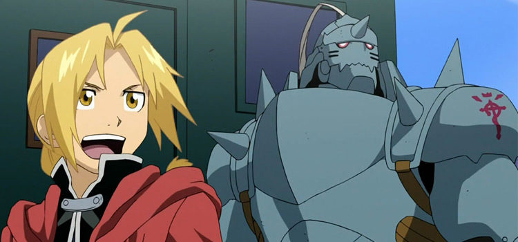 Ed and Alphonse Elric Smiling - FMA Screenshot