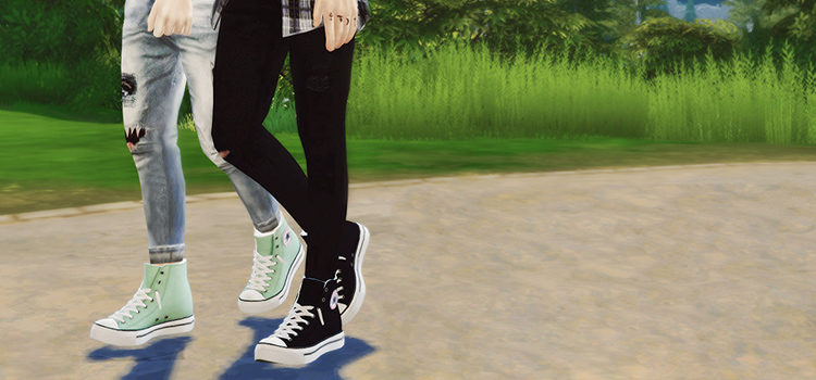 High Converse AF/AM TS4 CC (Maxis Match Shoes)