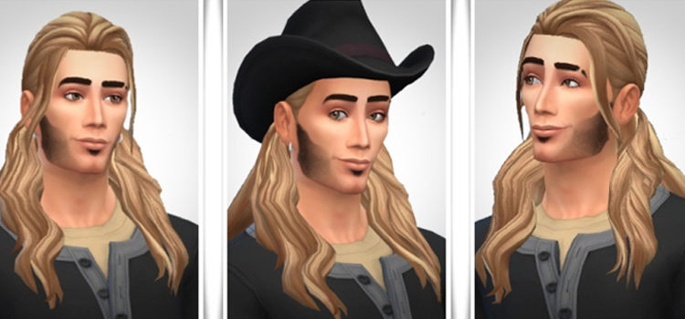 Ians Half-up Hair CC (TS4 Preview)