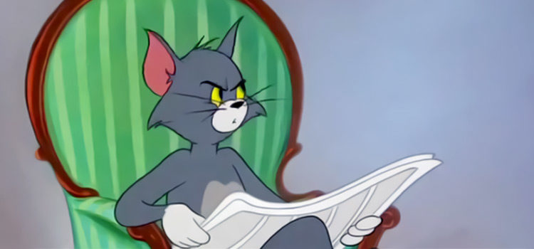 Tom reading the newspaper - meme template HD screenshot