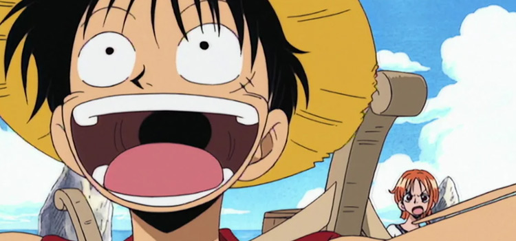 Luffy laughing