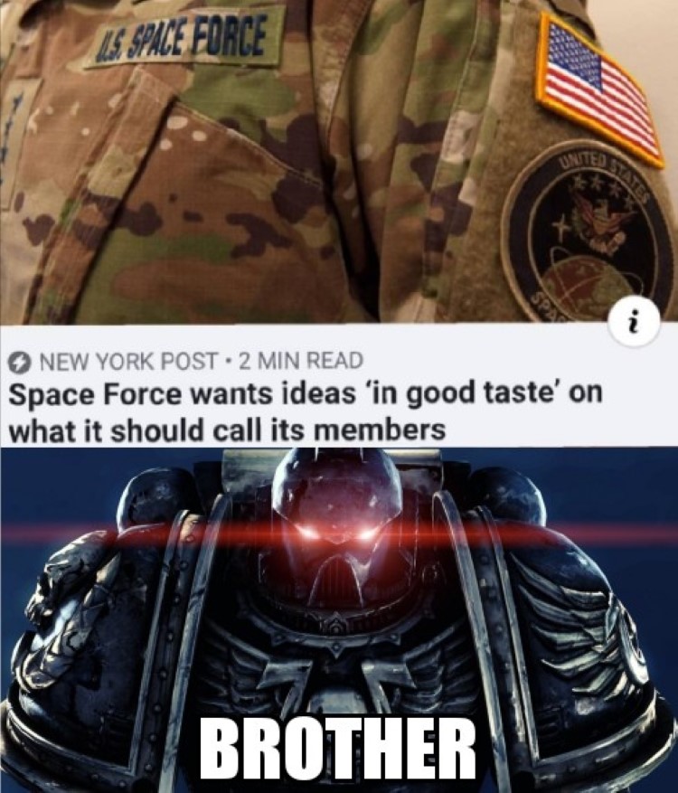 Brother Space Force meme