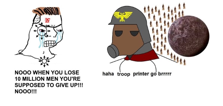 Hahaha troop printer go brrrr