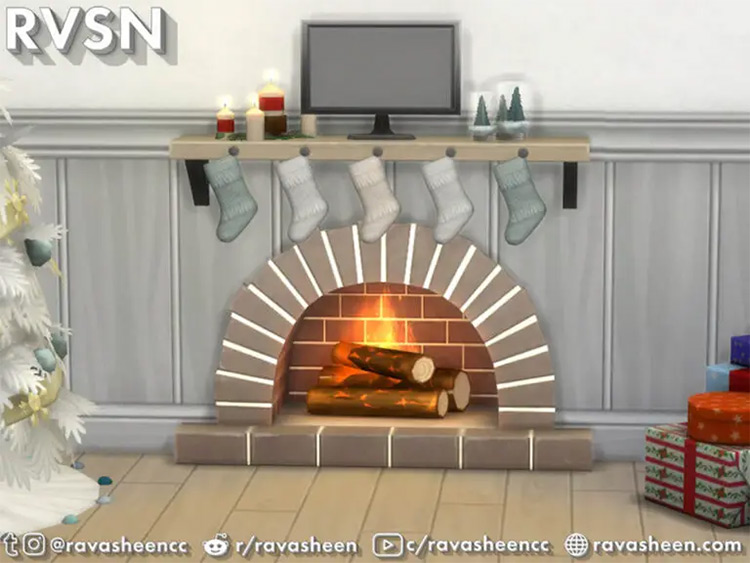 Feel The Burn Mantels / Sims 4 CC