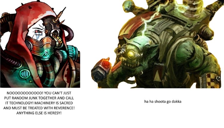 Ha ha ha shoota go dakka meme Warhammer40k