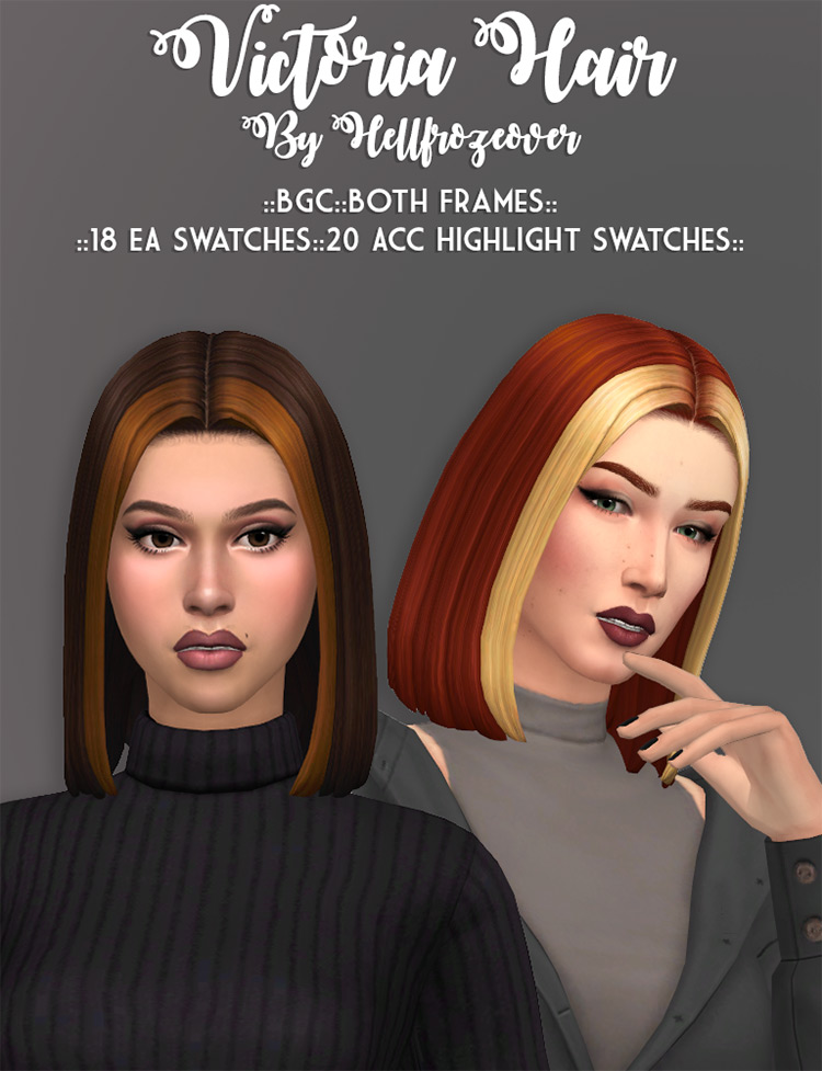 Victoria Hair / Sims 4 CC