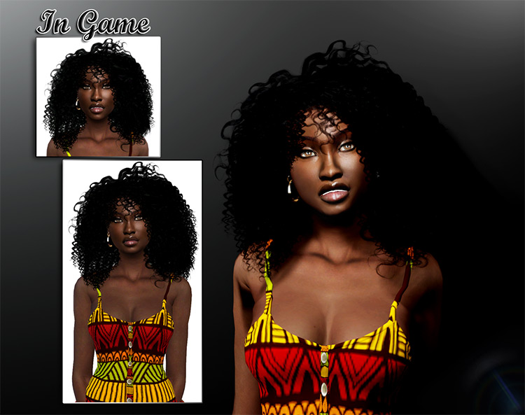 Ciara Curls / Sims 4 CC