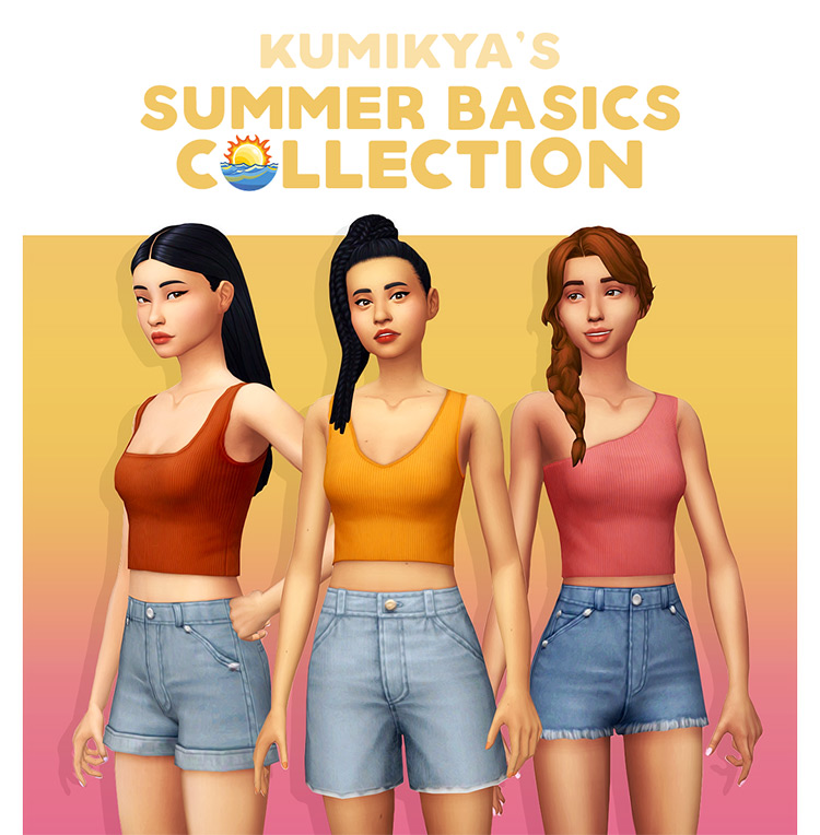 Summer Basics Collection / Sims 4 CC