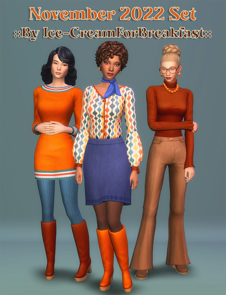 November 2022 CC Set / Sims 4 CC