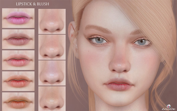 Lipstick & Blush / Sims 4 CC