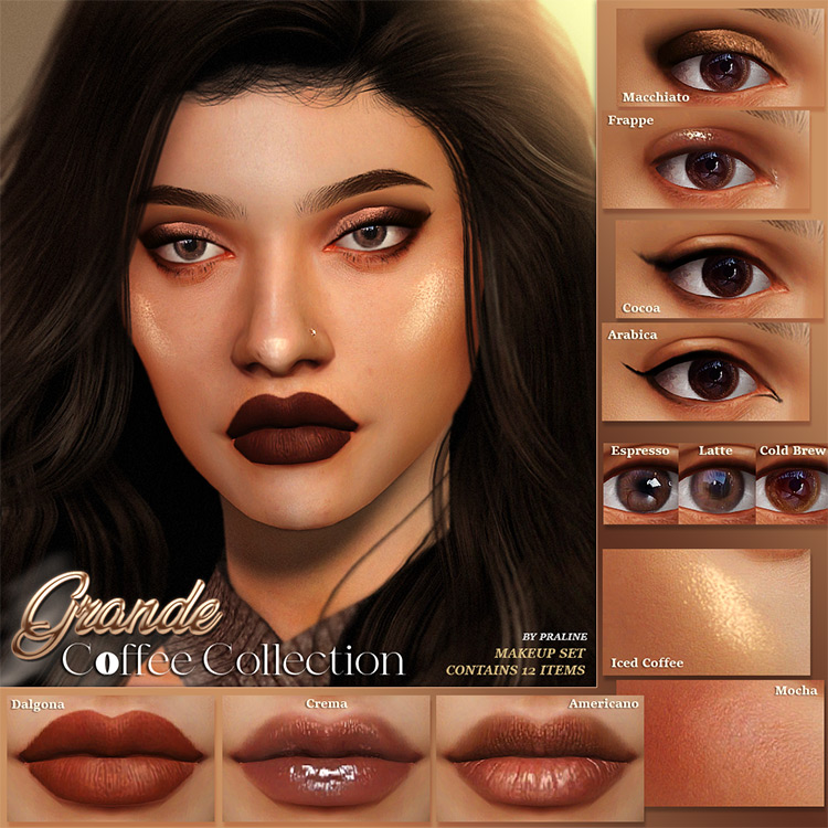 Grande Coffee Collection / Sims 4 CC